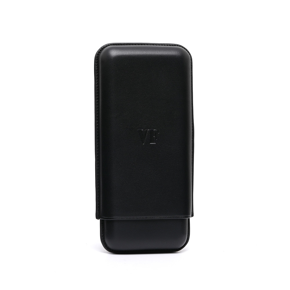 VegaFina Leather Cigar Case for 3 - Black 唯佳皮革雪茄套 3支裝 （黑色）