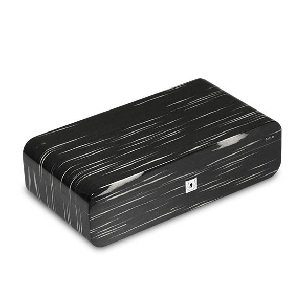 Siglo Oblong  Black & White Veneer Humidor 世紀長方形黑白紋保濕盒